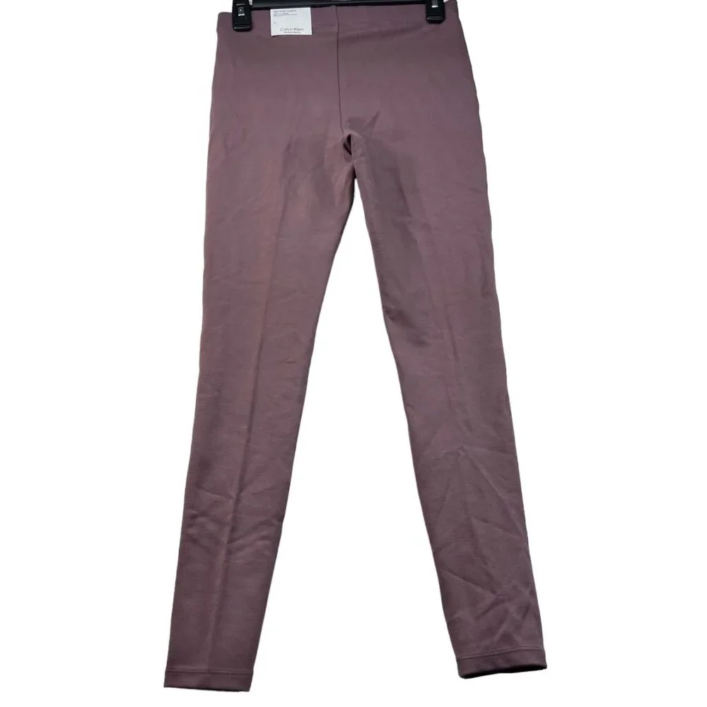 Calvin Klein Legging Pants Womens Size Xsmall Purple Stretch New - Picture 2 of 7